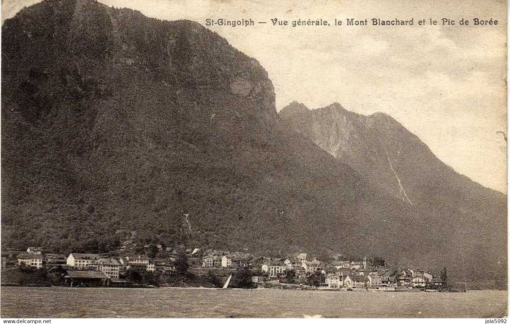 74 - SAINT-GINGOLPH - Vue Générale, Le Mont Blanchard Et Le Pic De Borée - Altri & Non Classificati