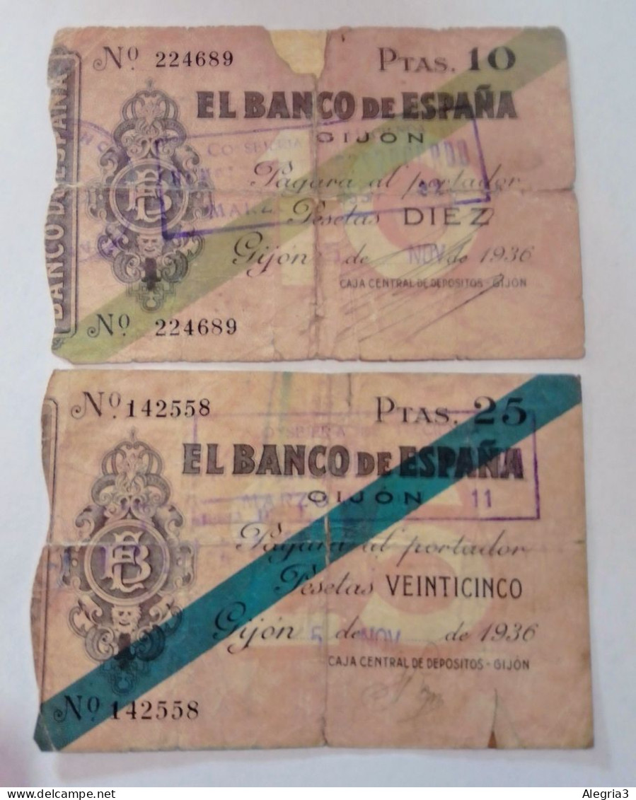 España 10 Y 25 - 25 Pesetas