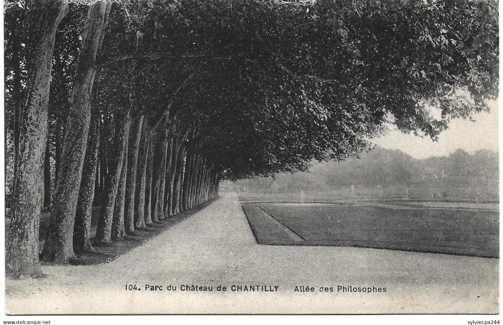 CPA 60 - CHANTILLY - ¨PARC DU CHATEAU - ALLEE DES PHILOSOPHES - Chantilly