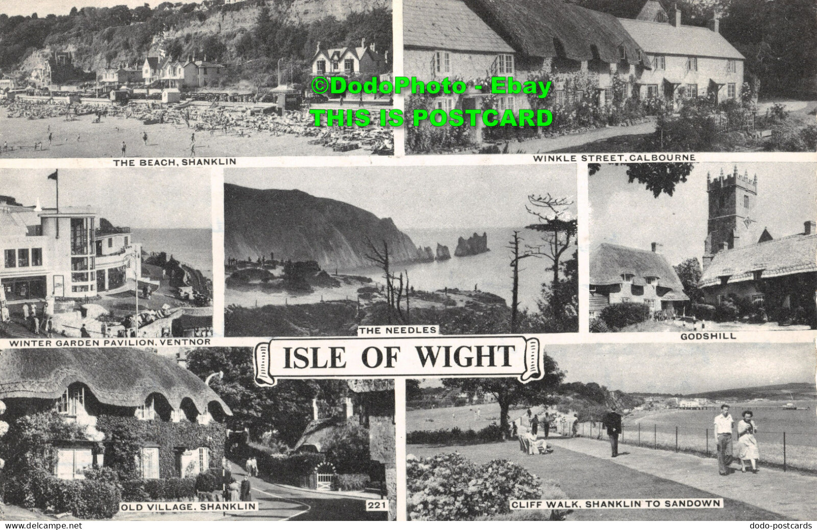 R358789 Isle Of Wight. The Needles. Godshill. Shanklin. The Beach. Multi View. 1 - World