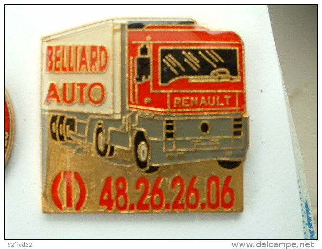 Pin's CAMION - RENAULT BELLIARD AUTO - Transport Und Verkehr