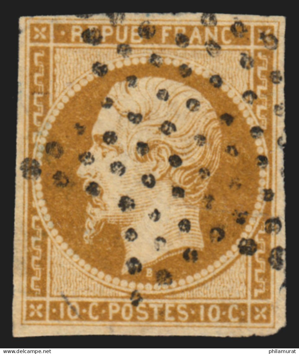 N°9a, Présidence 1852, 10c Bistre-brun, Oblitéré étoile De Paris - TB D'ASPECT - 1852 Luis-Napoléon