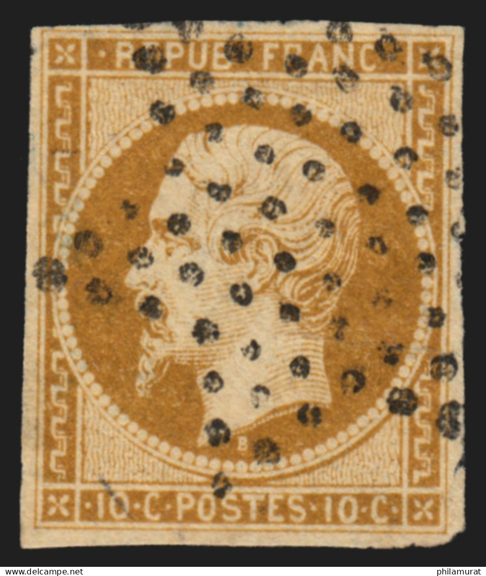 N°9a, Présidence 1852, 10c Bistre-brun, Oblitéré étoile De Paris - TB D'ASPECT - 1852 Louis-Napoleon