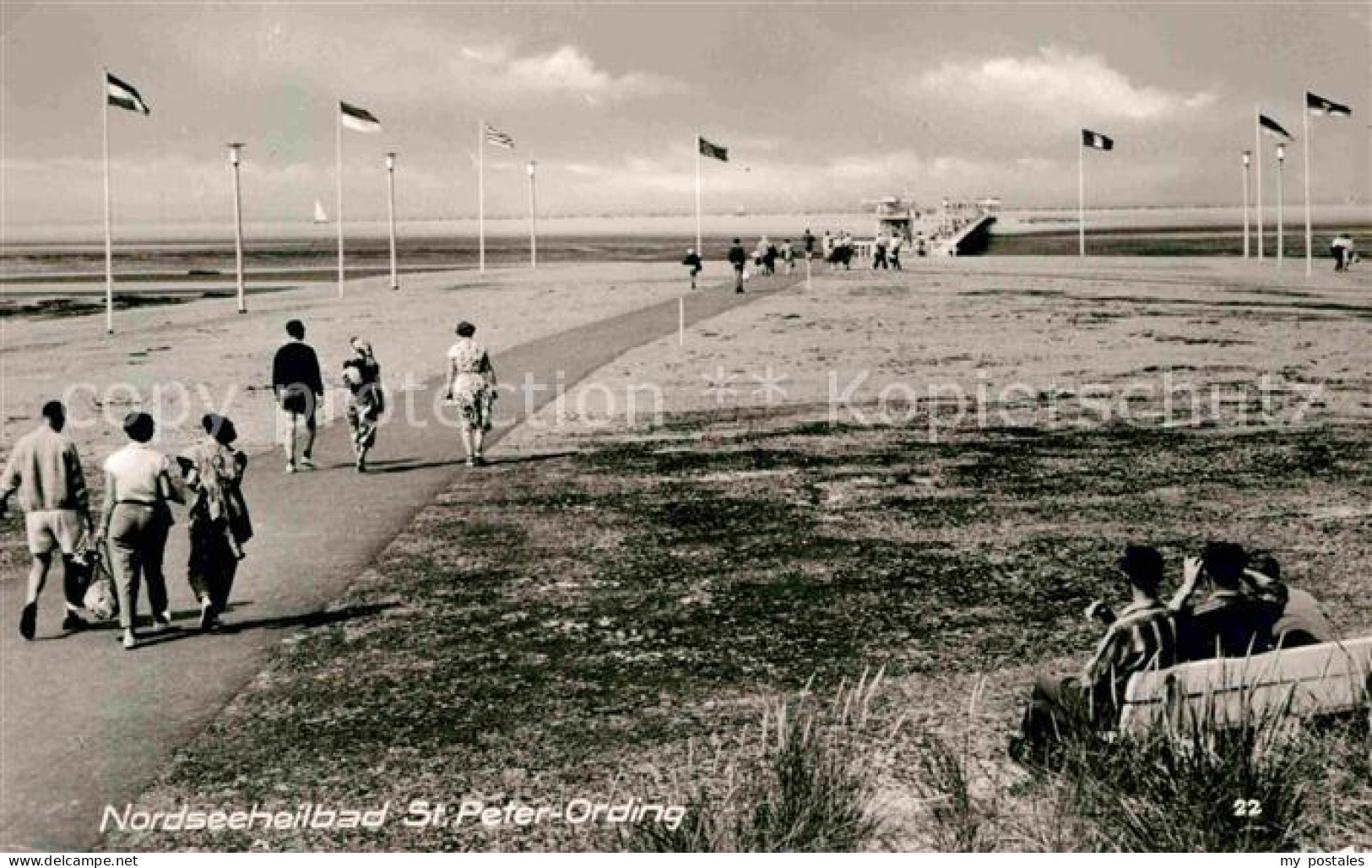 72788555 St Peter-Ording Bruecke Zur Sandbank Sankt Peter-Ording - St. Peter-Ording