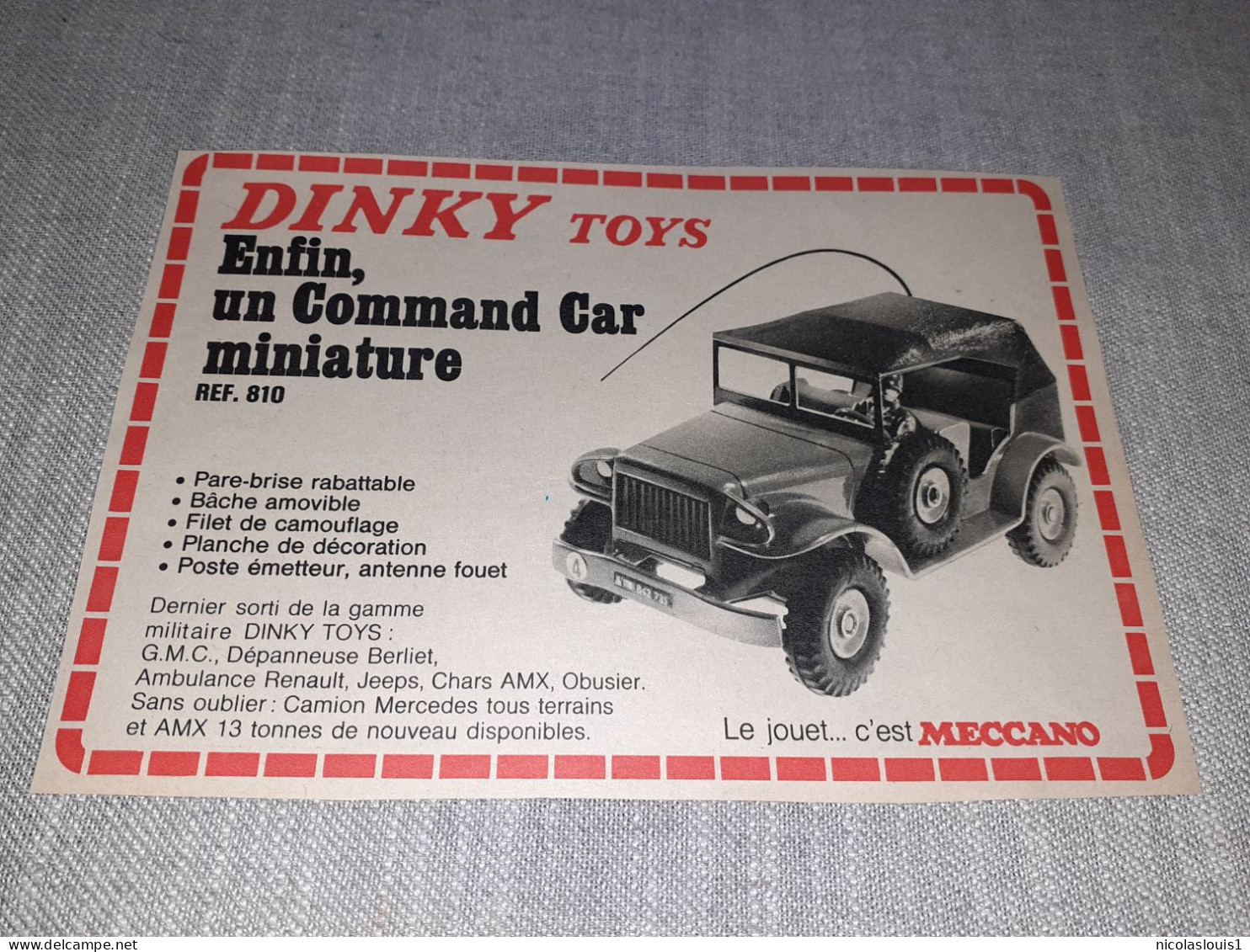 Publicité Dinky Toys - Publicités