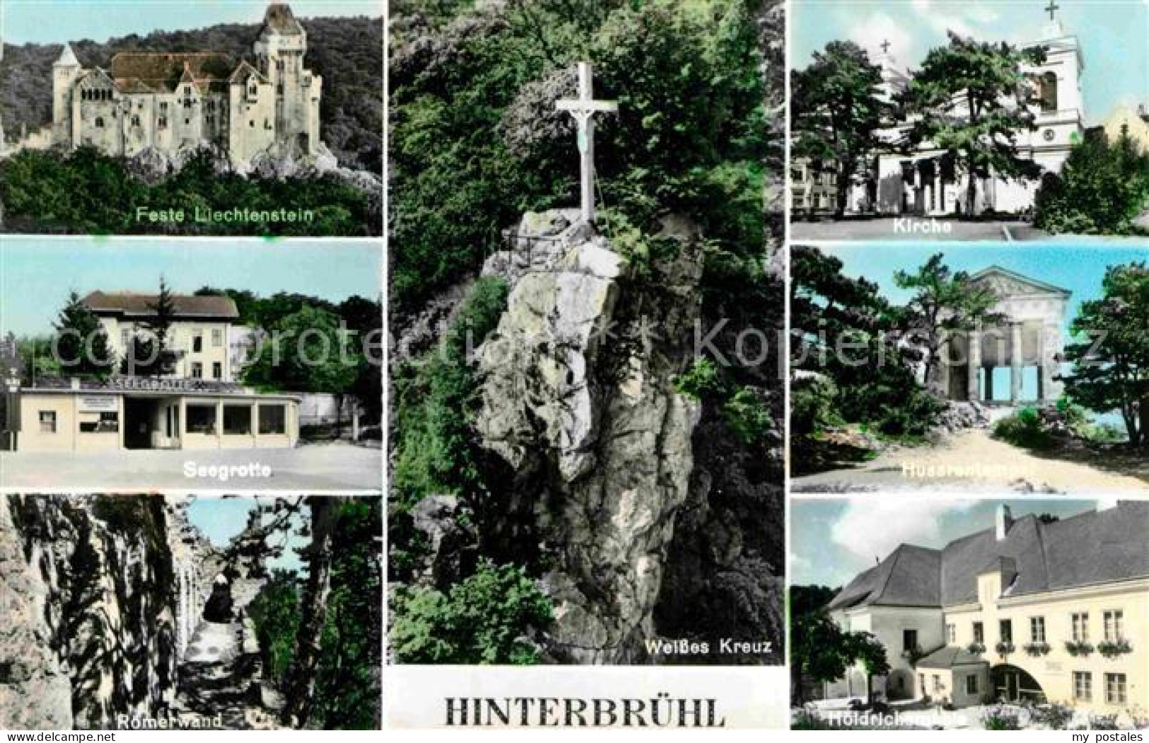 72788152 Hinterbruehl Niederoesterreich Kirche Feste Liechtenstein Seegrotte Wei - Autres & Non Classés