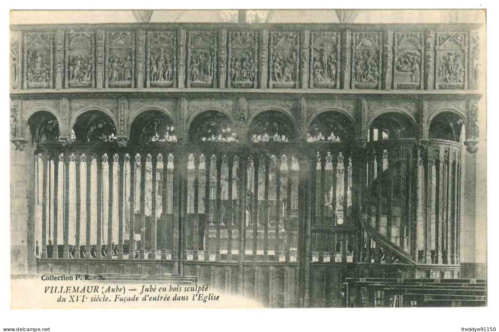 10 . Villemaur . Jubé En Bois Sculpté Du XVIe Siècle  . Façade D'entrée Dans L'église - Altri & Non Classificati