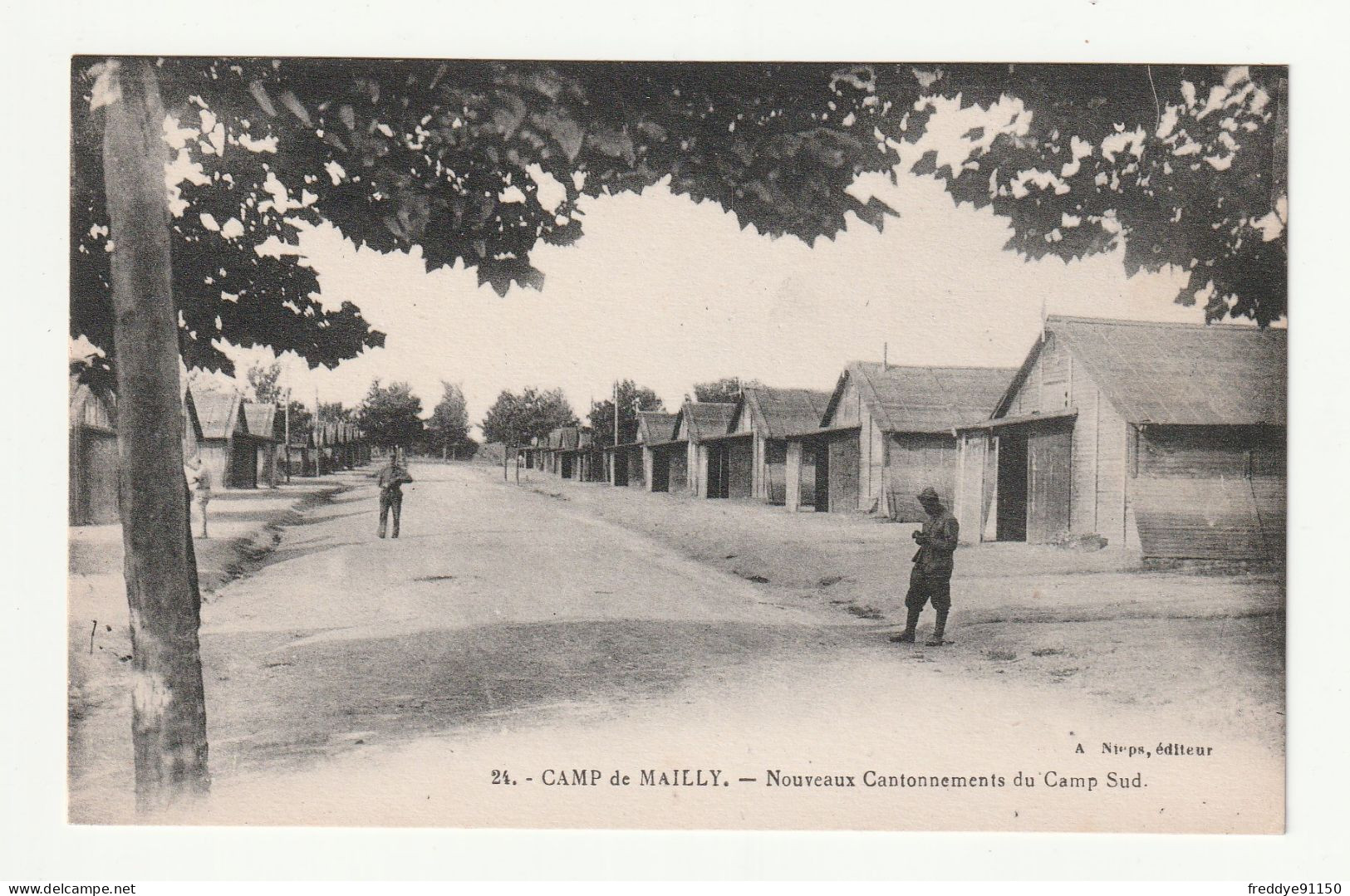 10 . Mailly Le Camp . Camp De Mailly . Nouveaux Cantonnements Du Camp Sud . N° 24  . Edit : A . Nieps - Mailly-le-Camp