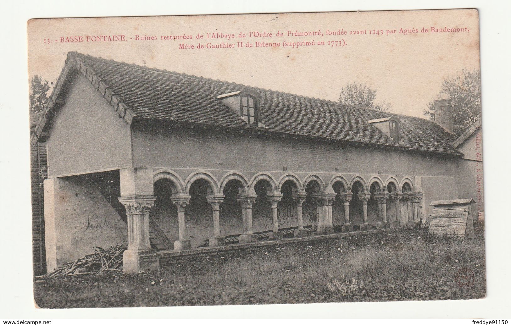 10 . Basse Fontaine . Ruines Restaurées De L'Abbaye De L'ordre De Prémontré . 1905 - Altri & Non Classificati