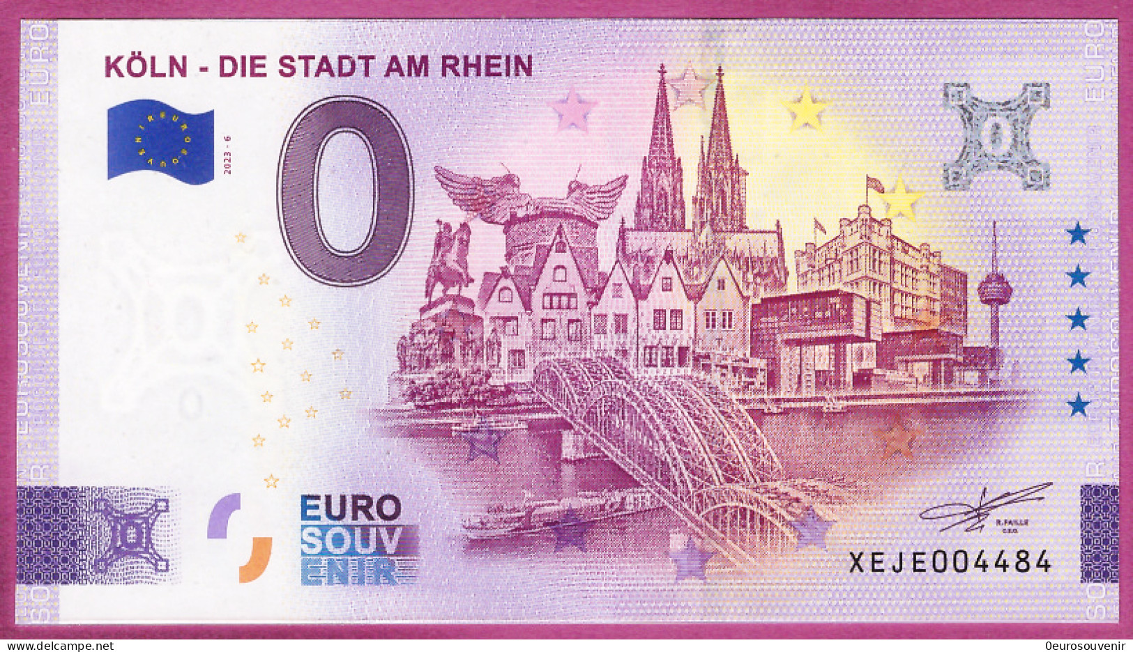 0-Euro XEJE 2023-6 KÖLN - DIE STADT AM RHEIN - DOM + SEHENSWÜRDIGKEITEN - Pruebas Privadas