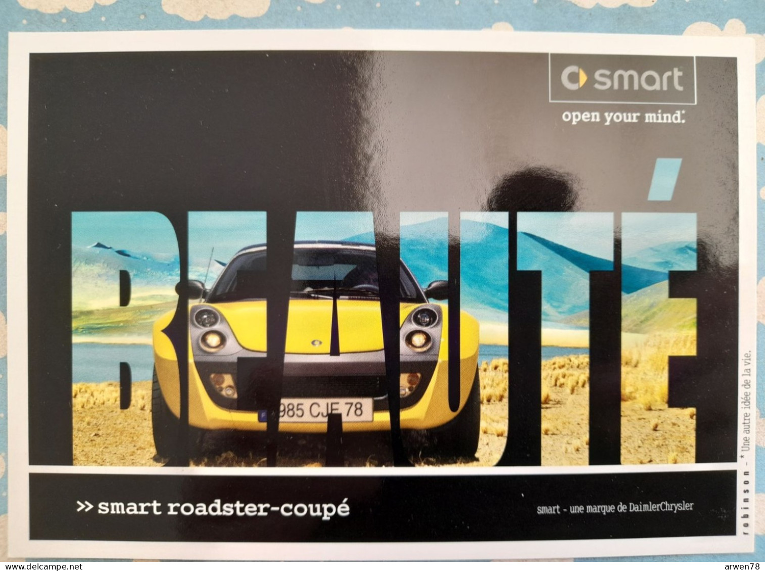 PUBLICITE AUTO VOITURE SMART ROADSTER COUPE - Advertising