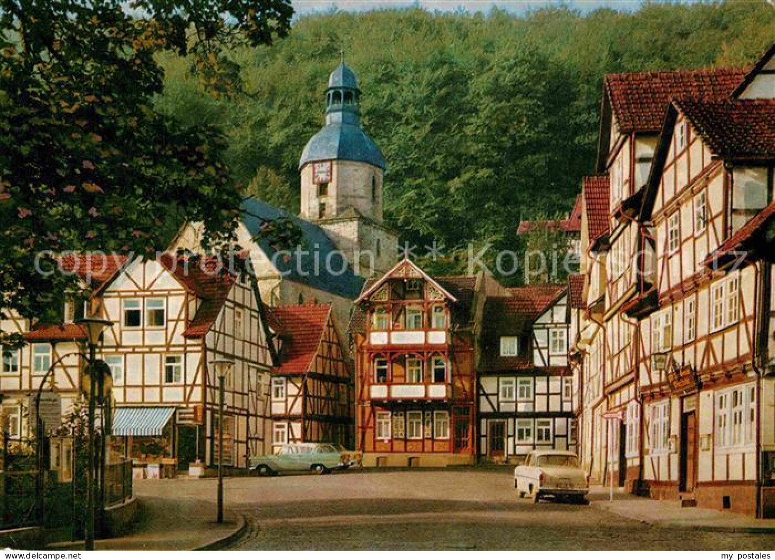 72788042 Bad Sooden-Allendorf Rhenanusplatz Mit Marienkirche Fachwerkhaeuser Bad - Bad Sooden-Allendorf