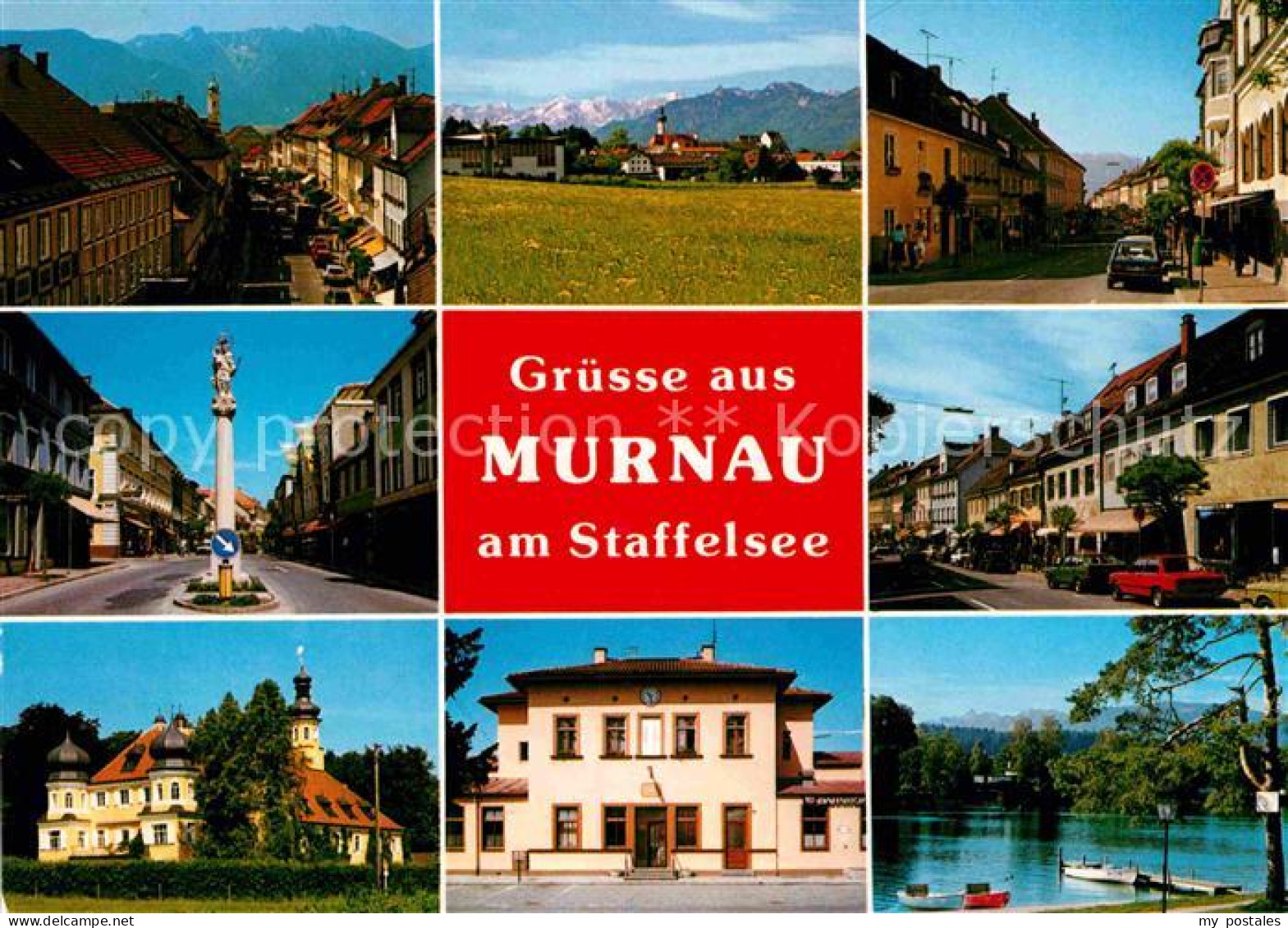 72788017 Murnau Staffelsee Teilansichten Saeule Alpenblick Murnau A.Staffelsee - Sonstige & Ohne Zuordnung