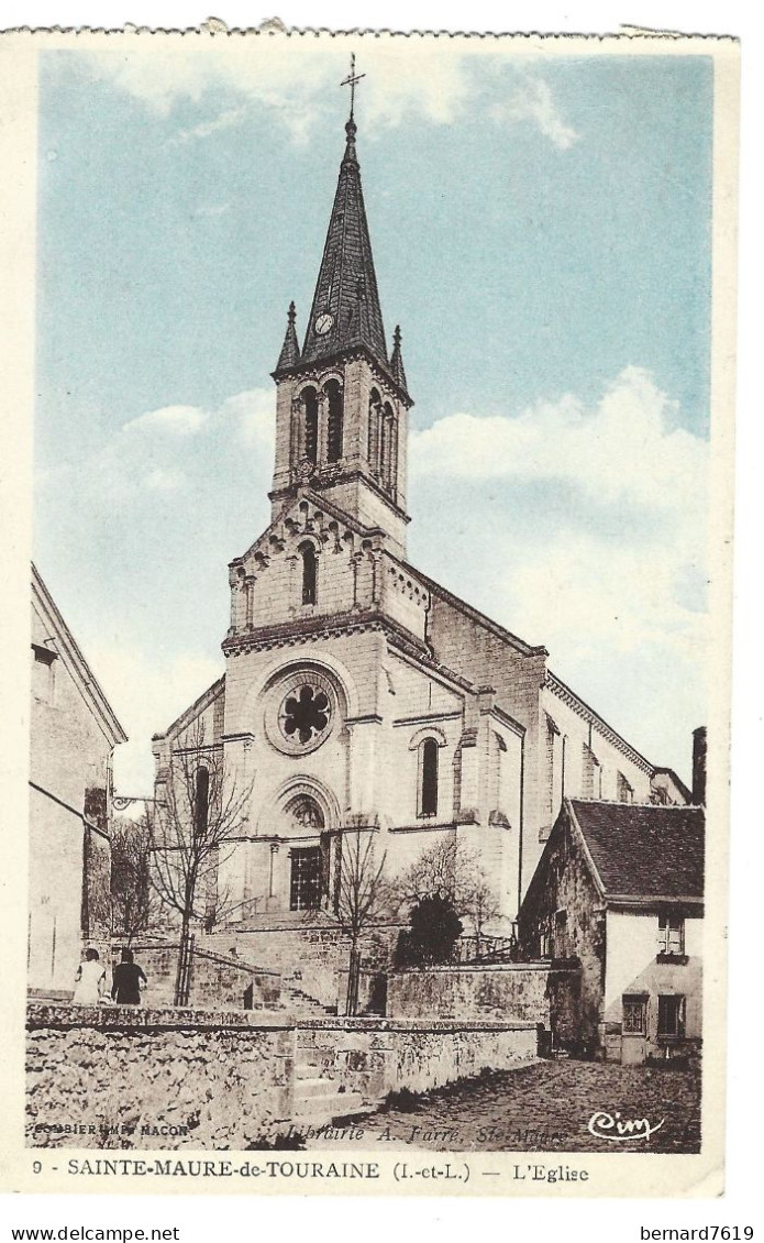 37  Sainte Maure De Touraine - L'eglise - Altri & Non Classificati