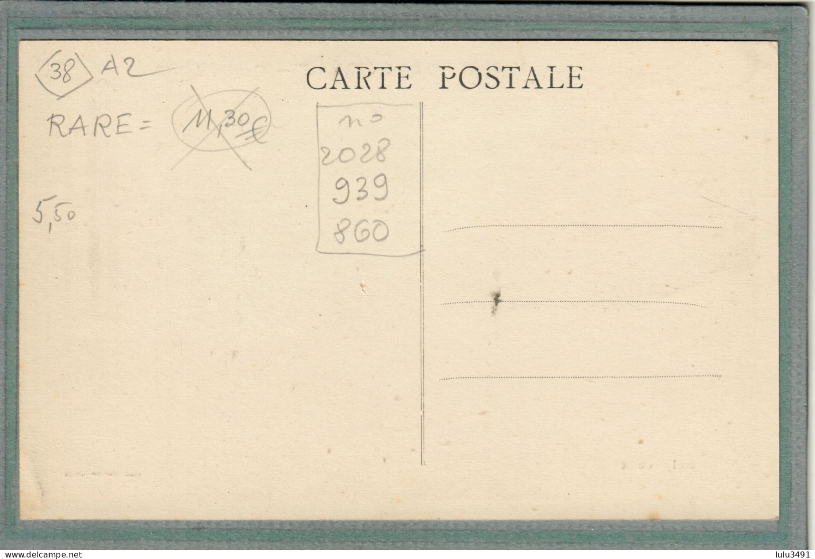 CPA (38) MONESTIER-de-CLERMONT - Aspect Du Quartier De La Gare En 1930 - Carte Colorisée - Other & Unclassified