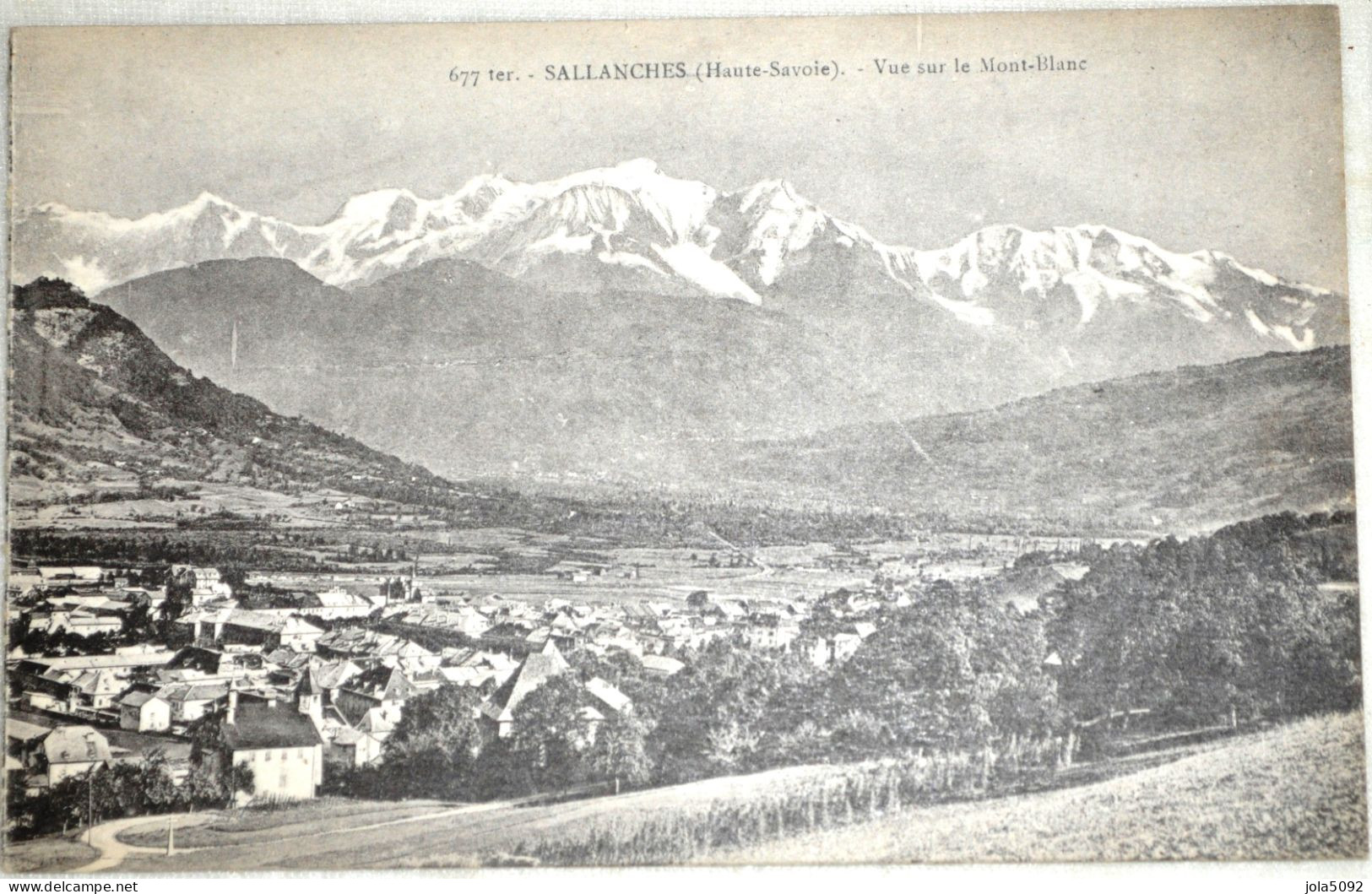 74 - SALLANCHES - Vue Sur Le Mont Blanc - Sallanches