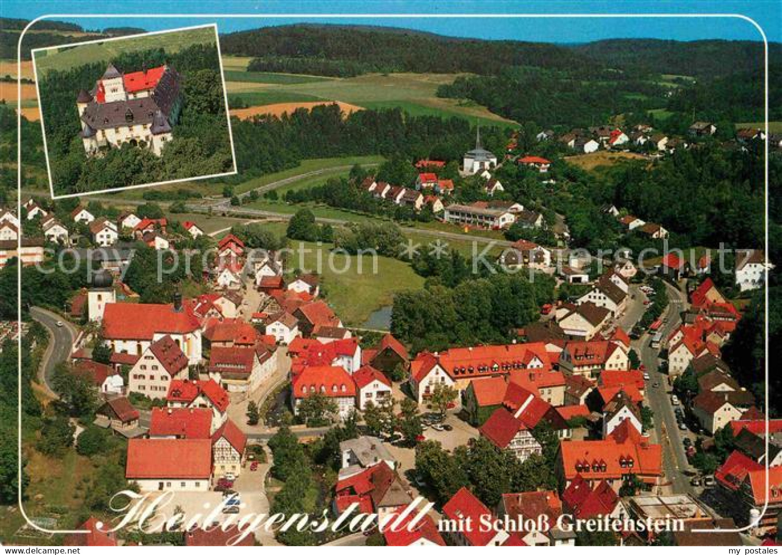 72787929 Heiligenstadt Oberfranken Mit Schloss Greifenstein Fliegeraufnahme Heil - Sonstige & Ohne Zuordnung