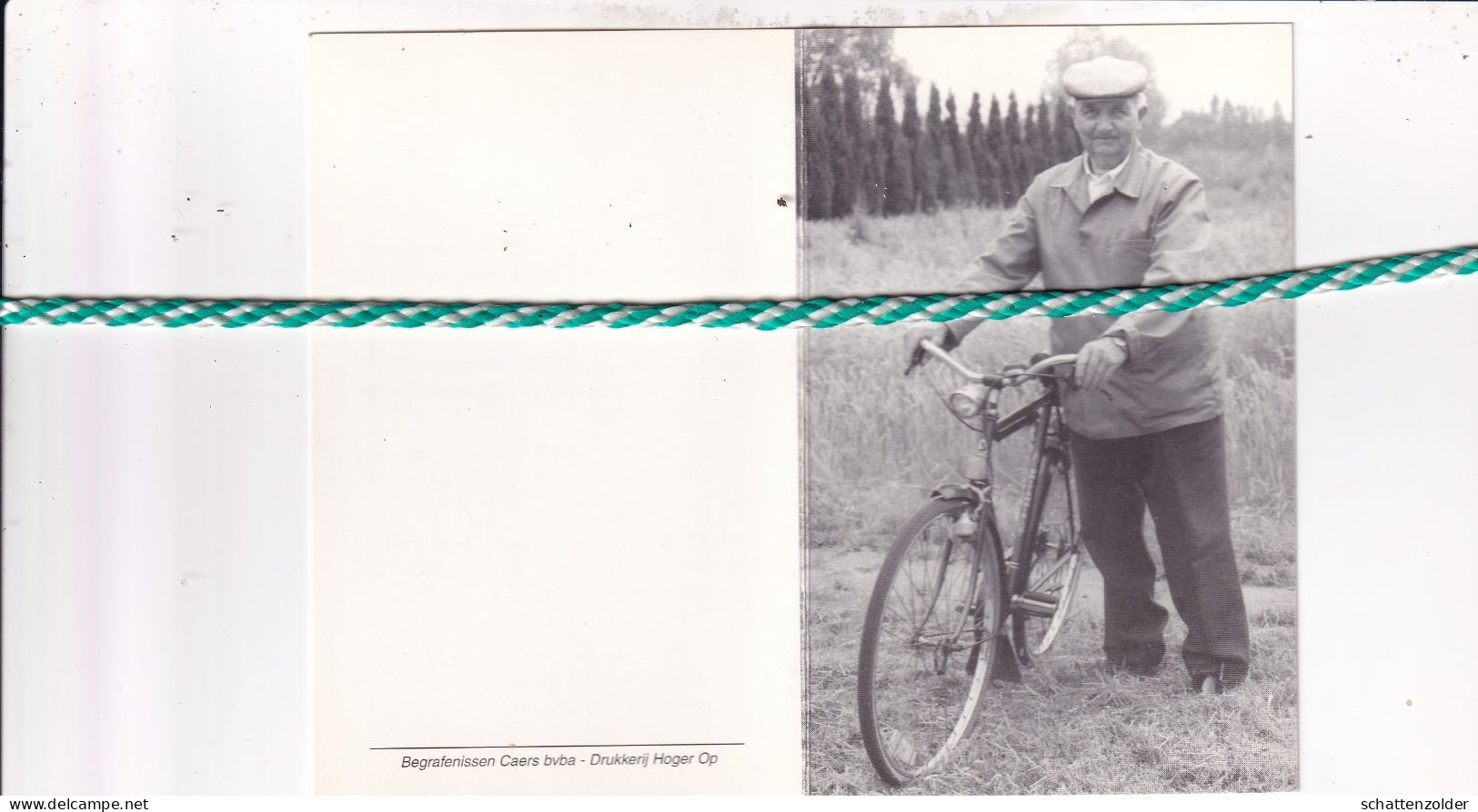 Frans Rombouts-Mouws, Zundert (Nl) 1916, Turnhout 1998. Foto Fiets - Obituary Notices