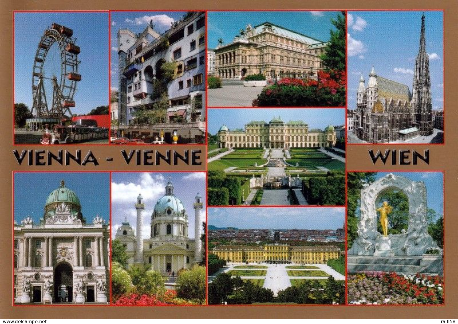 3 AK Österreich / Wien * Die Schlösser Schönbrunn Und Belvedere Und Eine Mehrbildkarte Mit Weiteren Sehenswürdigkeiten * - Schönbrunn Palace