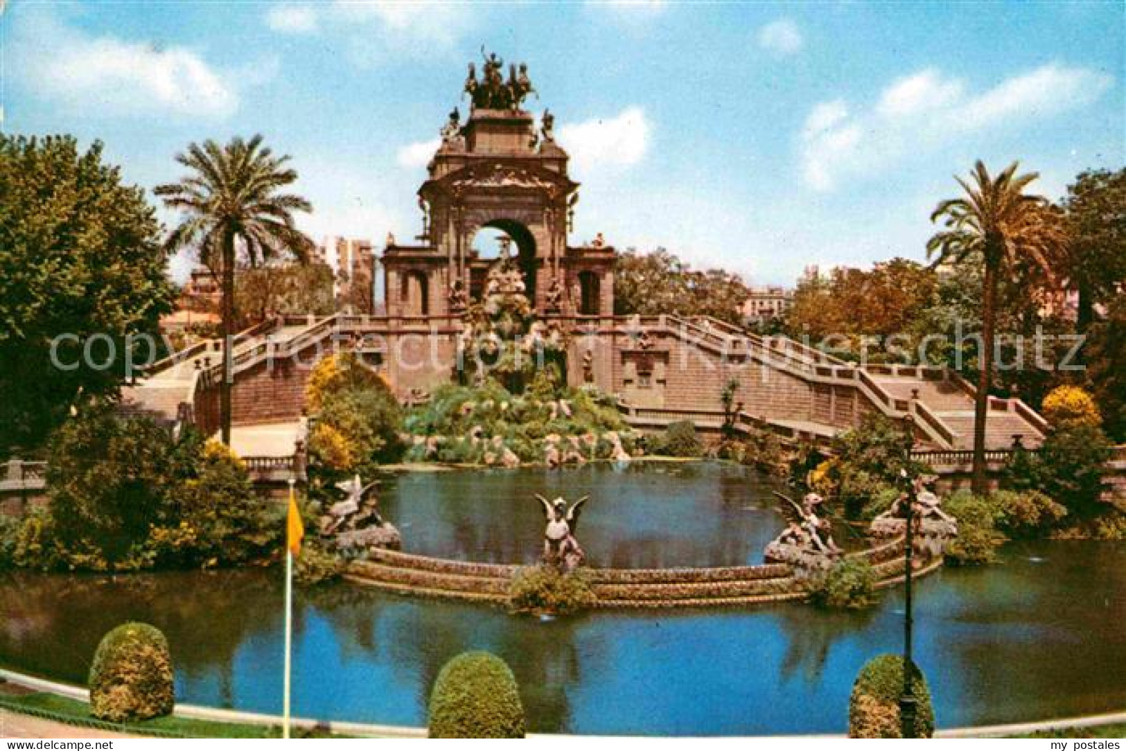 72787905 Barcelona Cataluna Cascada Del Parque De La Ciudadela Fontaene Im Stadt - Andere & Zonder Classificatie