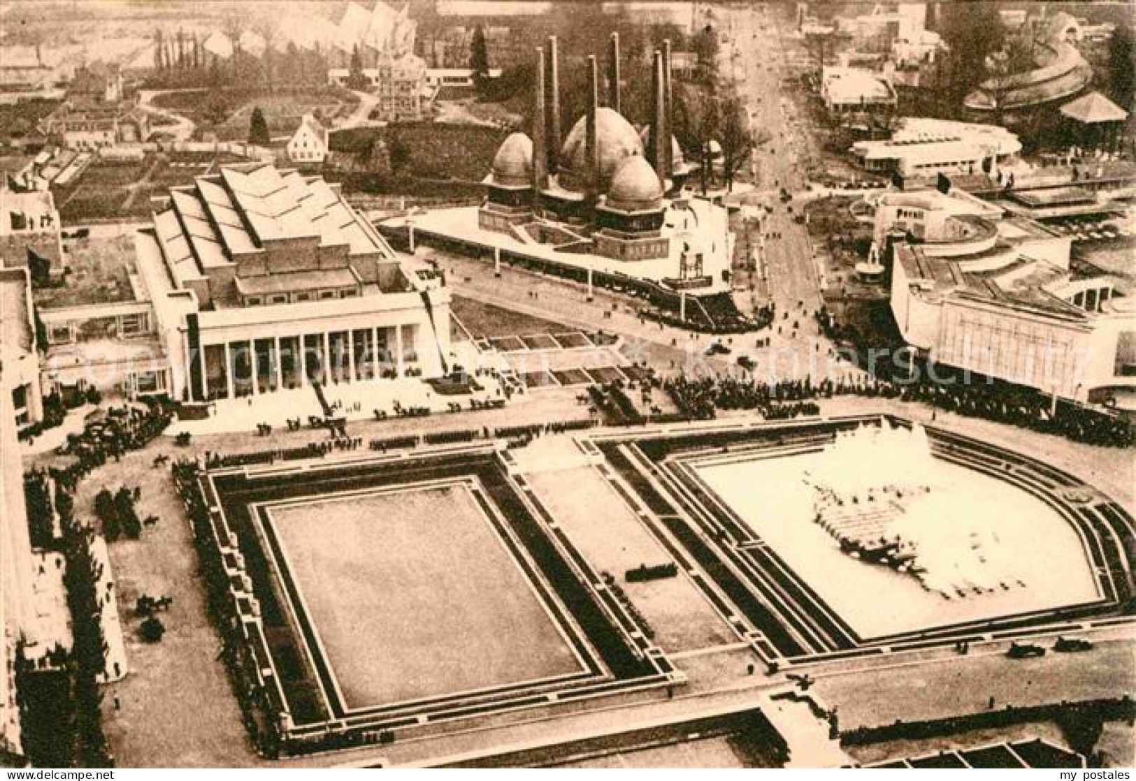 72787477 Bruxelles Bruessel Vue D Avion Du Buffet D'eau Palais Des Fetes Exposit - Altri & Non Classificati