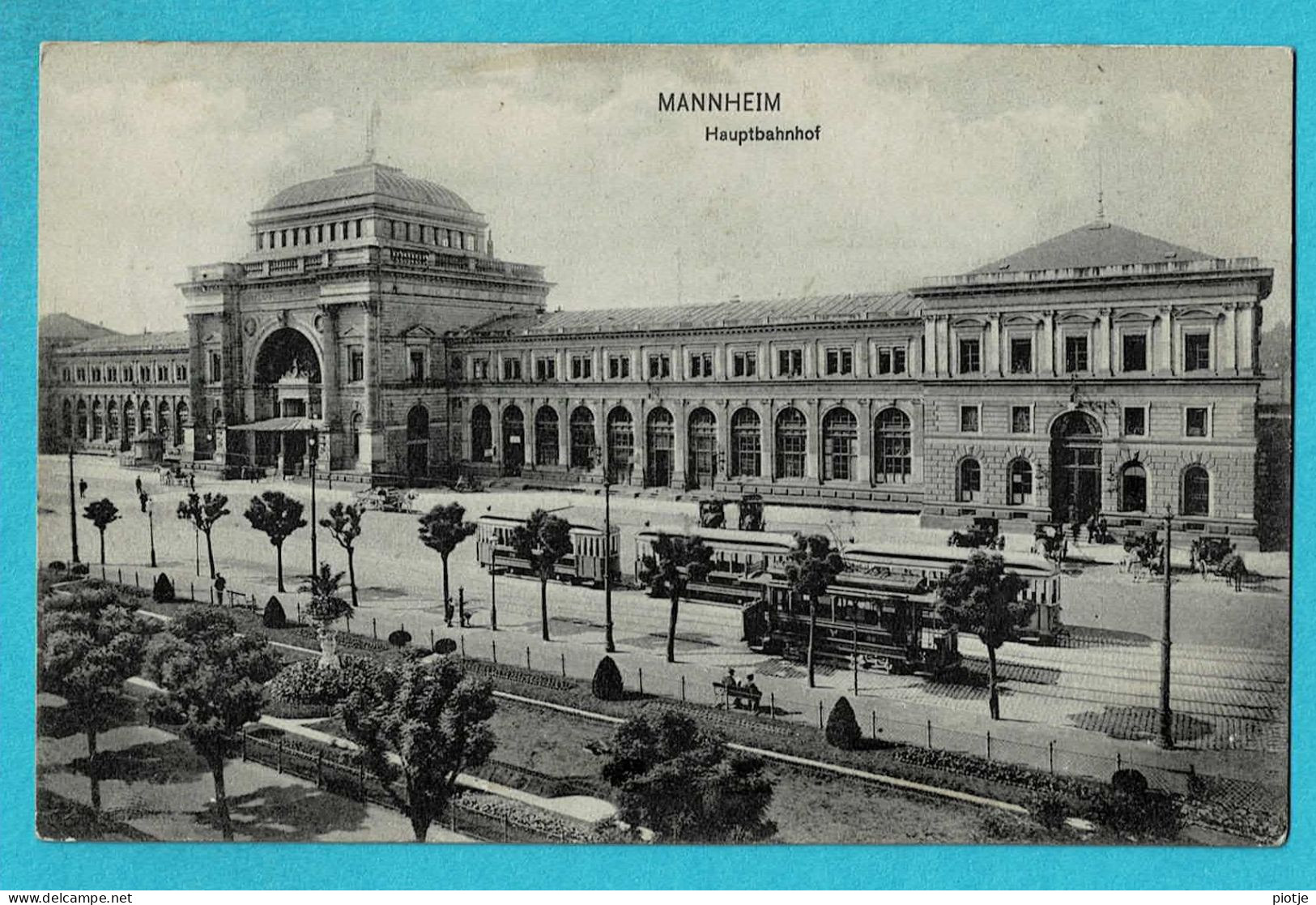 * Mannheim (Baden Wuerttemberg - Deutschland) * (nr 20) Hauptbahnhof, Tram, Vicinal, Gare, Railway Station, Old - Mannheim