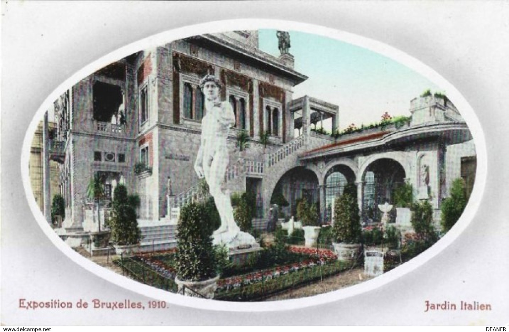 EXPOSITION De BRUXELLES 1910 : Jardin Italien. Carte Impeccable. - Mostre Universali