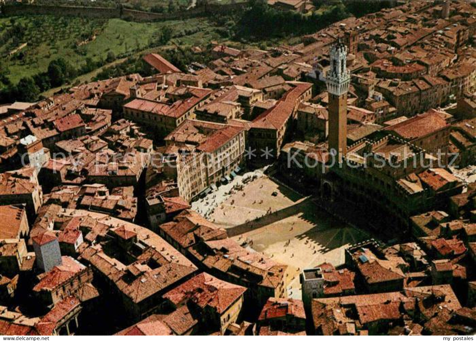 72787411 Siena Il Campo Veduta Aerea Siena - Sonstige & Ohne Zuordnung