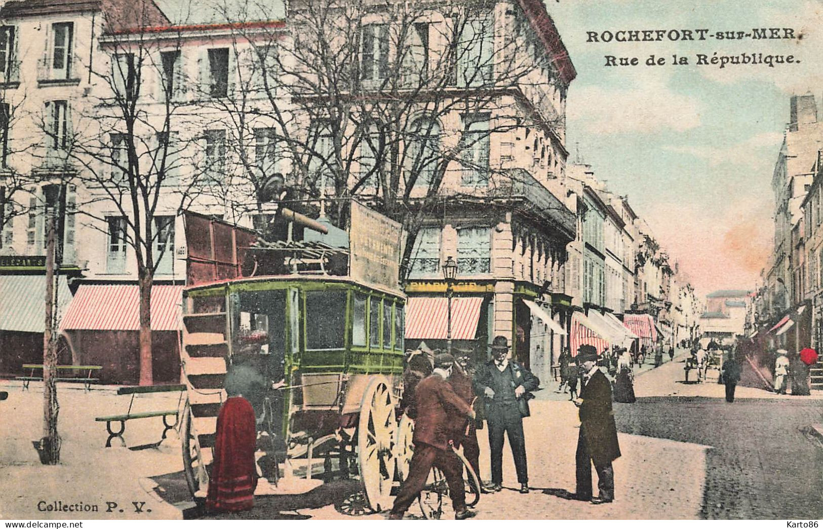 Rochefort Sur Mer * Attelage Diligence * Rue De La République * Pharmacie - Rochefort