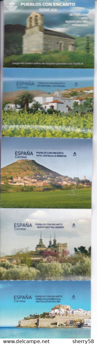 2024-ED. 5742 A 5745 Carnet- Pueblos Con Encanto. Betancuria. Hita. Nuevo Baztán. Peñíscola- NUEVO - Neufs