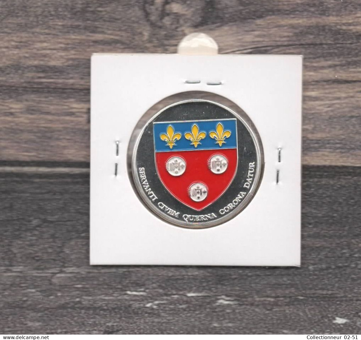 Médaille Souvenirs&Patrimoine : Cathédrale Notre Dame De Chartres - Version 2 (couleur Argent) - Andere & Zonder Classificatie