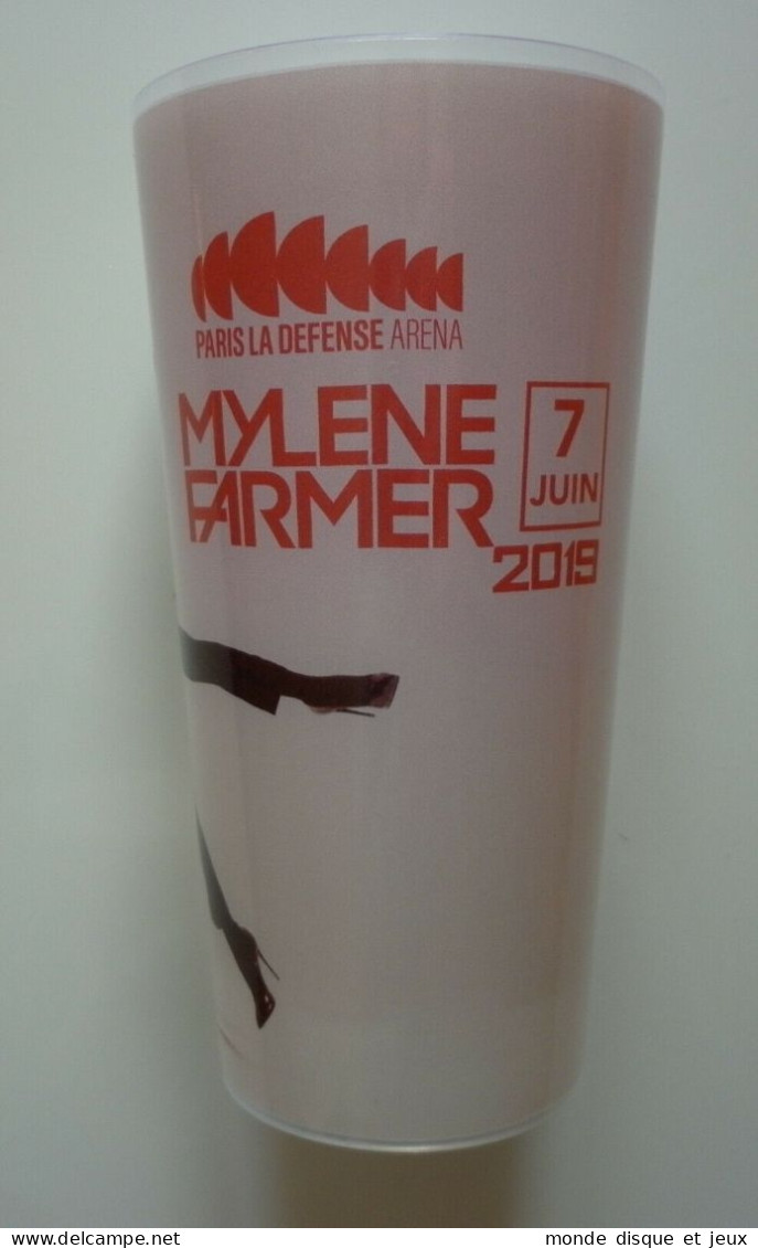 Mylene Farmer Verre Gobelet Paris La Défense Arena Désobéissance Live 2019 - Objets Dérivés