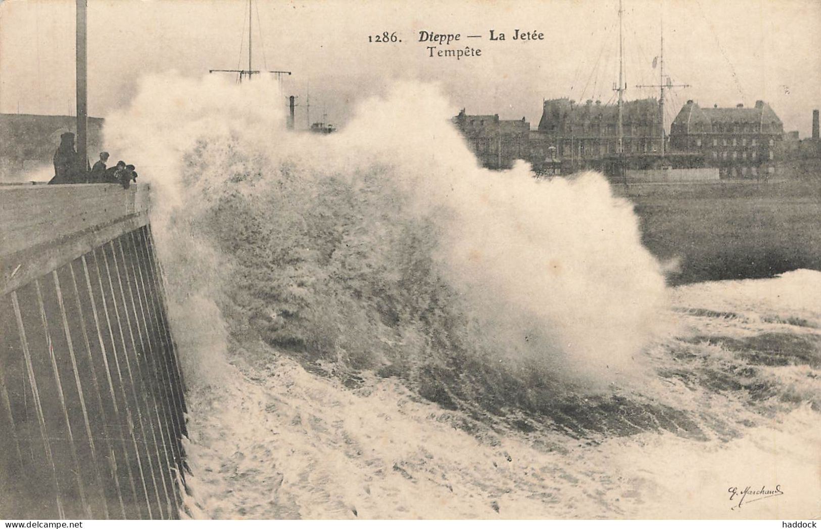 DIEPPE : LA JETEE - TEMPETE - Dieppe