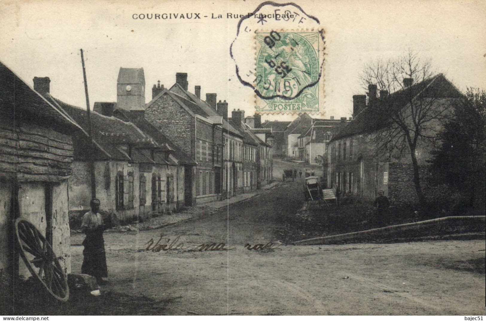 Courgivaux - La Rue Principale - Autres & Non Classés