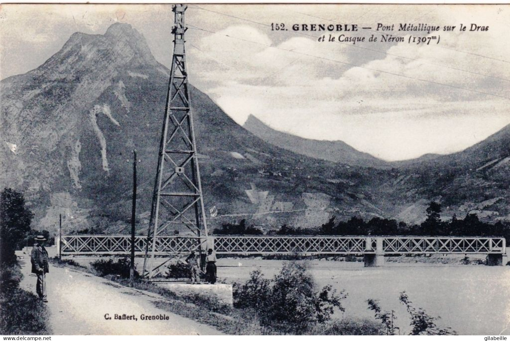 38 - Isere -  GRENOBLE - Pont  Metallique Sur Le Drac Et Le Casque De Neron - Grenoble