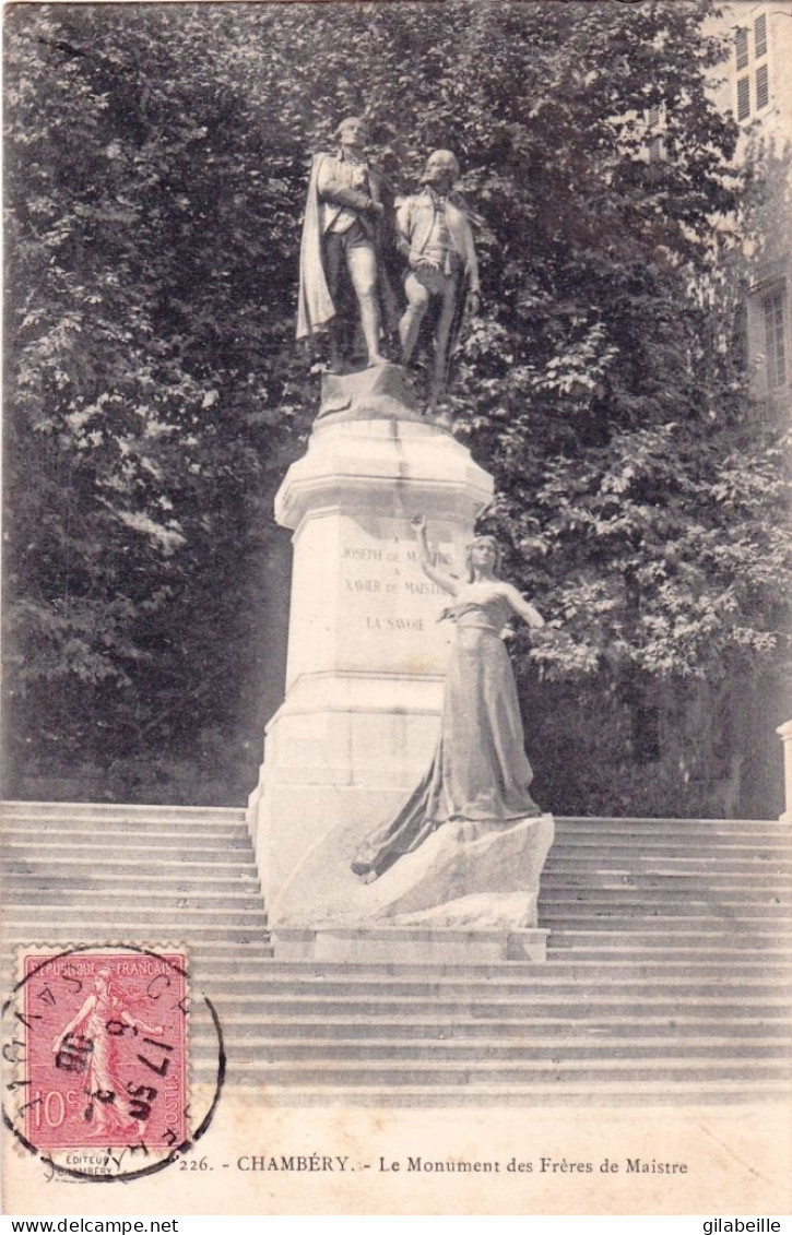 73 - Savoie -  CHAMBERY - Le Monument Des Freres De Maistre - Chambery