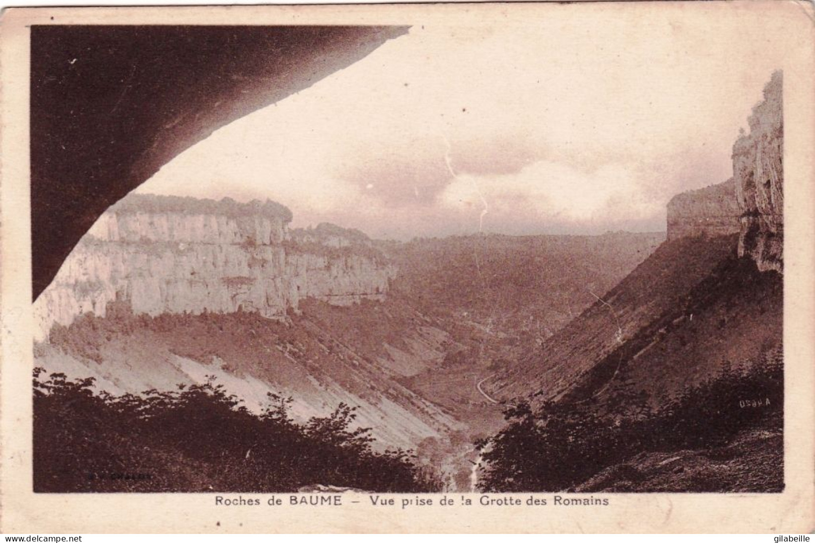 39 - Jura -  Roches De BAUME  Les MESSIEURS - Vue Prise De La Grotte Des Romains - Baume-les-Messieurs