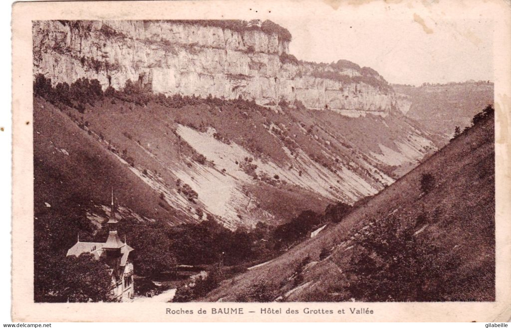 39 - Jura -  Roches De BAUME  Les MESSIEURS - Hotel Des Grottes Et Vallée - Baume-les-Messieurs