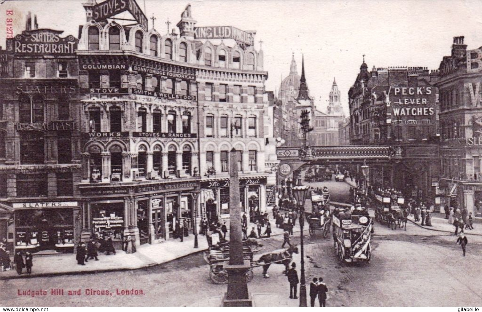 LONDON - Ludgate Hill And Circus - Autres & Non Classés