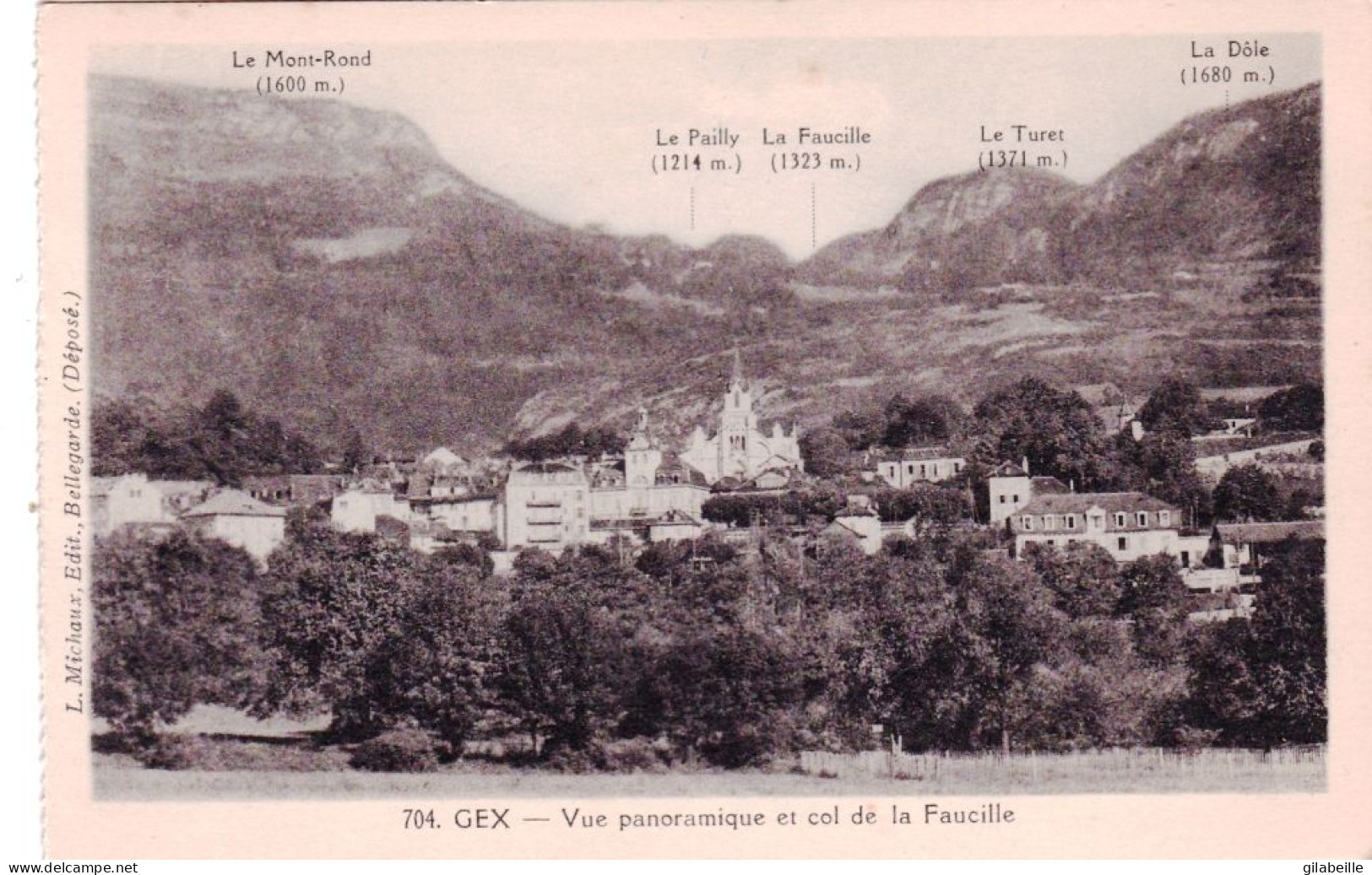 25 - Doubs -  GEX - Vue Panoramique Et Col De La Faucille - Autres & Non Classés