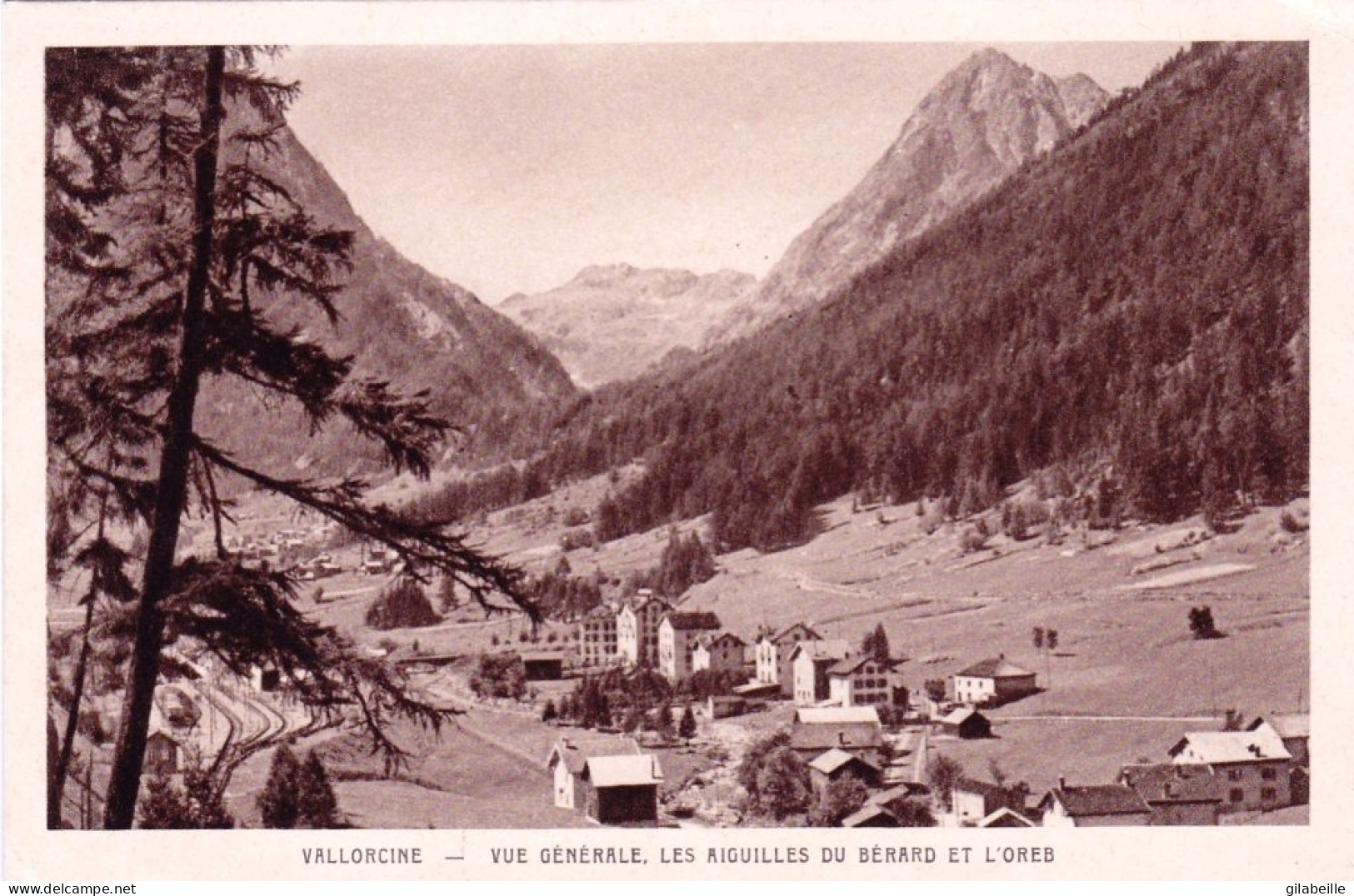 74 - Haute Savoie -  VALLORCINE - Vue Generale - Les Aiguilles De Berard Et L Oreb - Andere & Zonder Classificatie