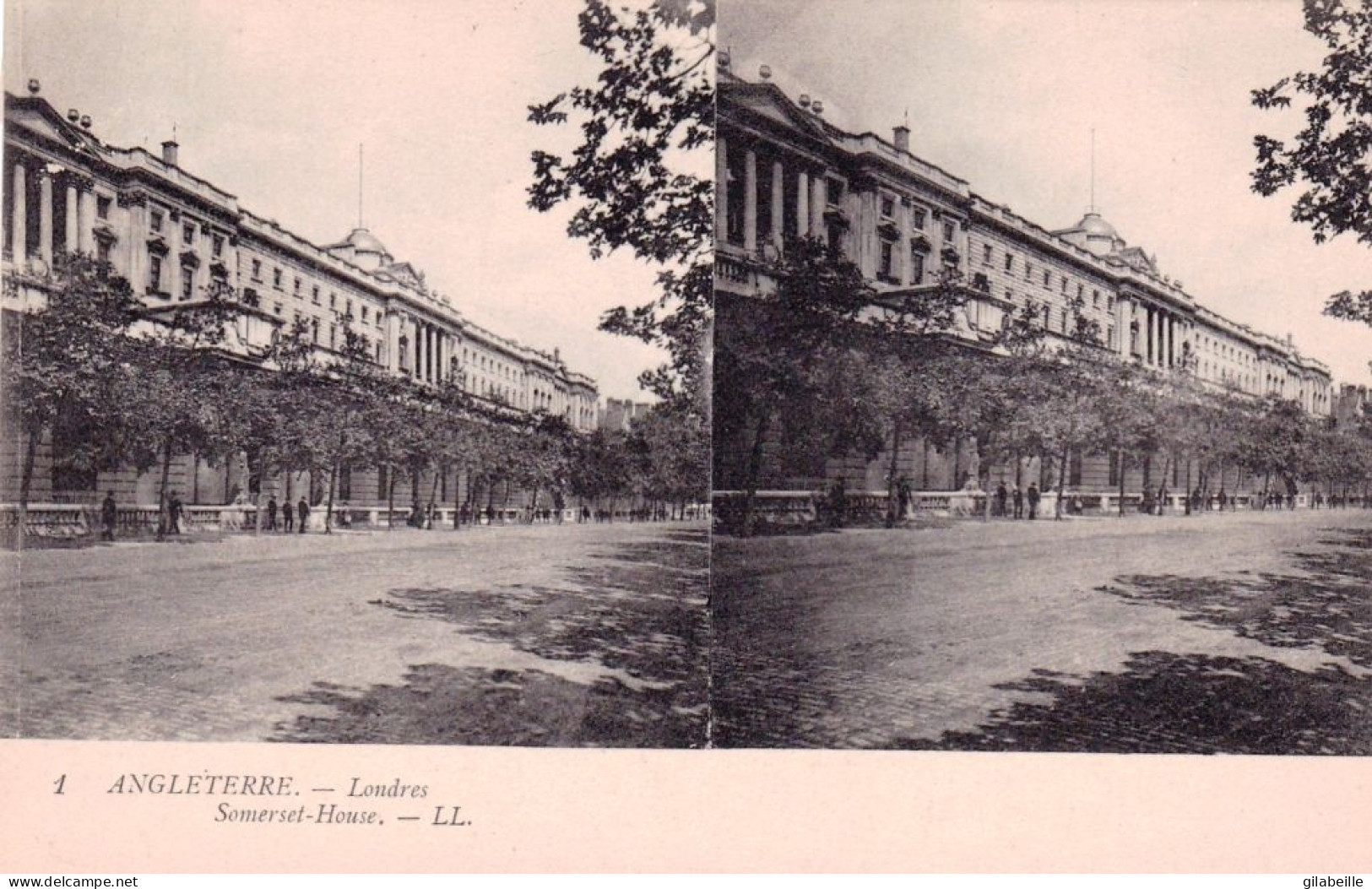 England - LONDON - Somerset House - Stereoscopic Postcard - Sonstige & Ohne Zuordnung