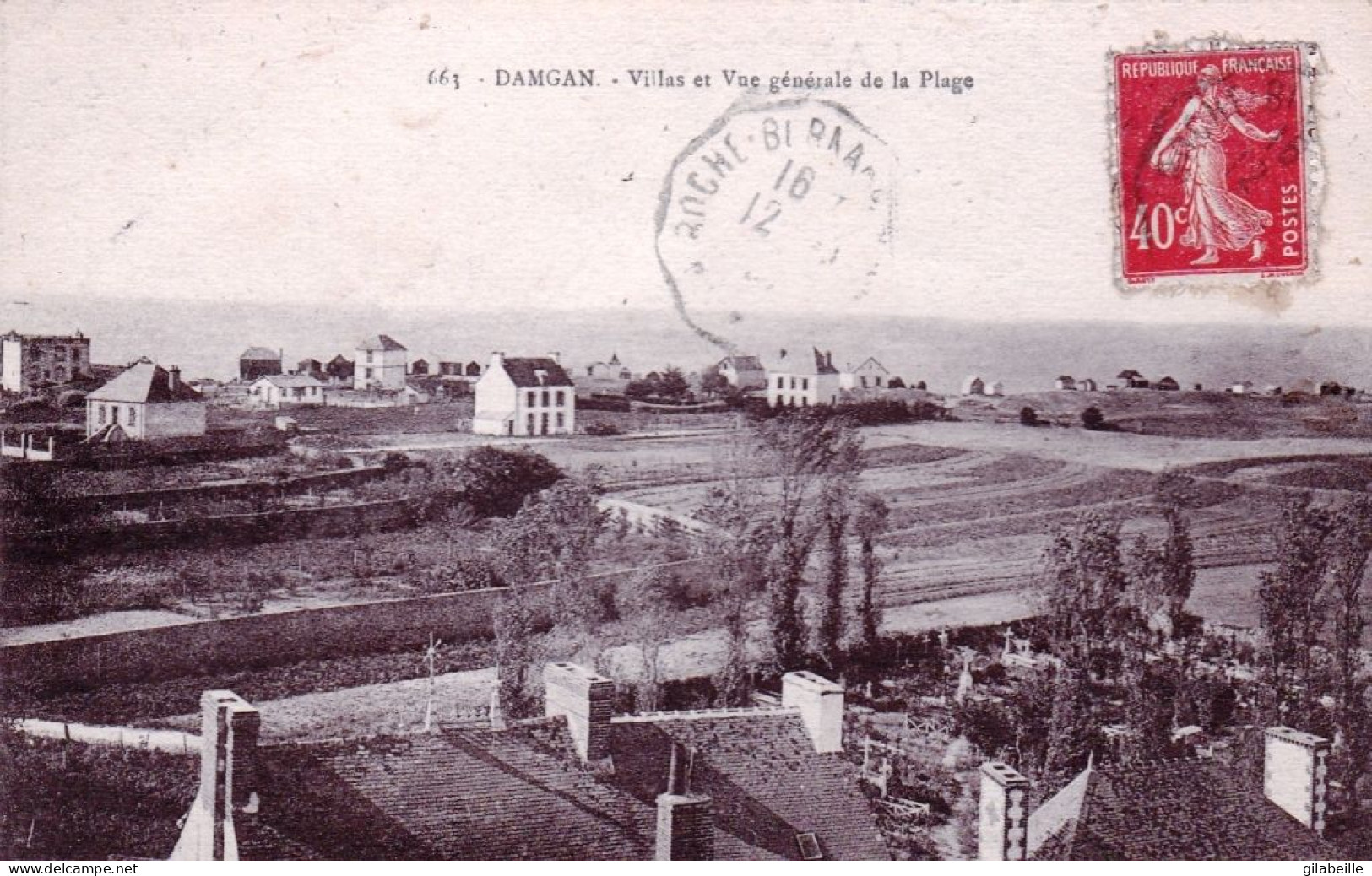 56 - Morbihan -  DAMGAN - Villas Et Vue Generale De La Plage - Damgan