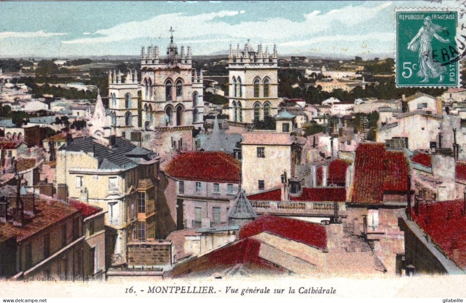 34 - Herault - MONTPELLIER  - Vue Generale Sur La Cathedrale - Montpellier