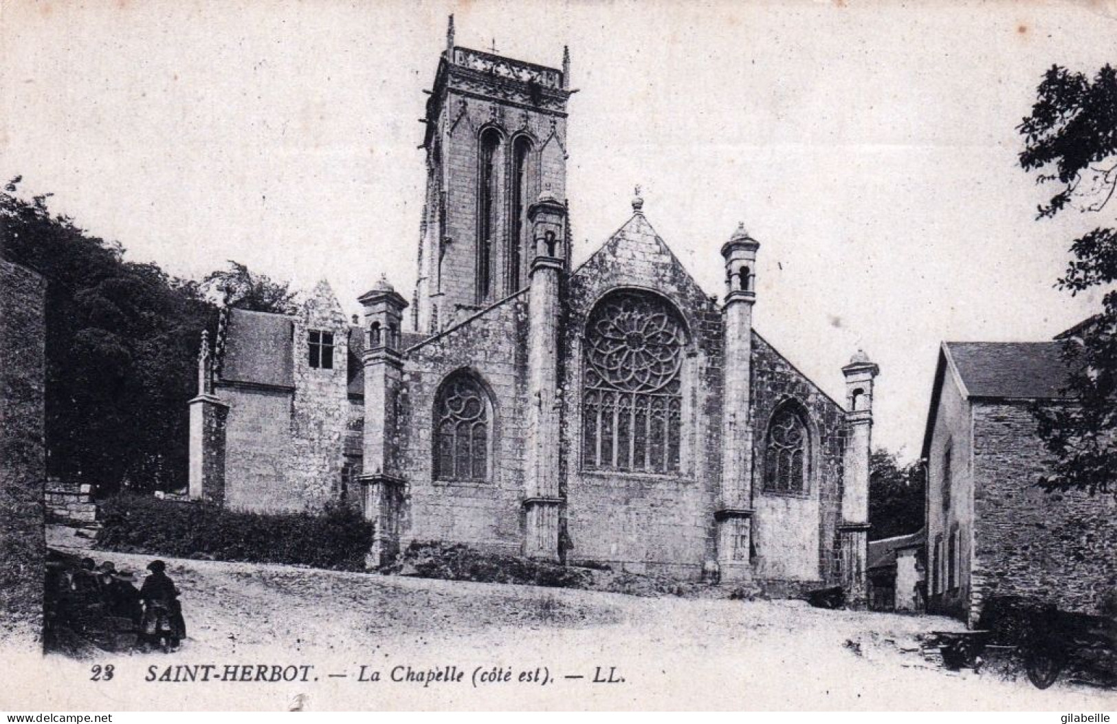 29 - Finistere -  SAINT HERBOT - La Chapelle - Coté Est - Saint-Herbot