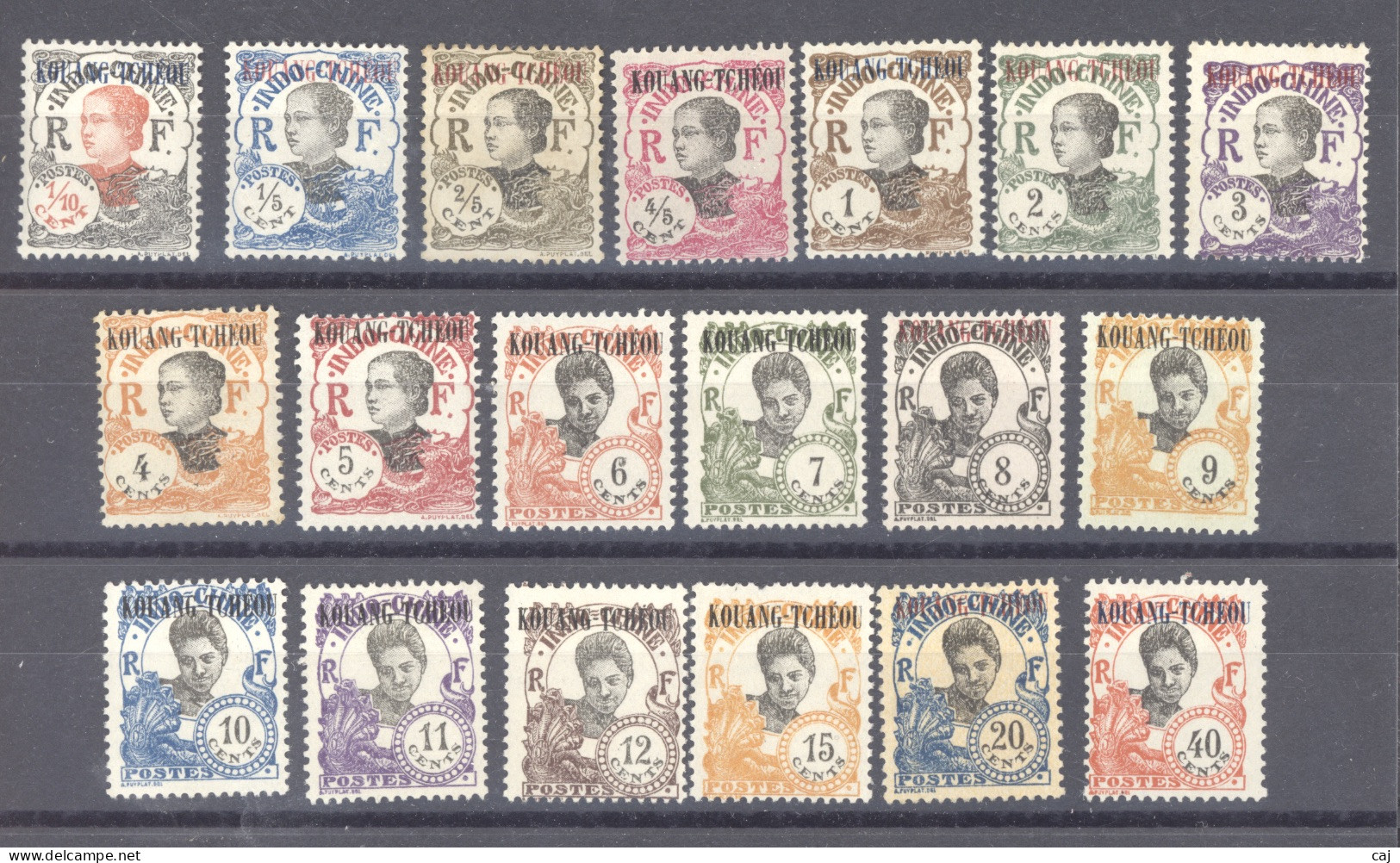 Kouang Tchéou   :  Yv  52-70  (*) , * - Unused Stamps