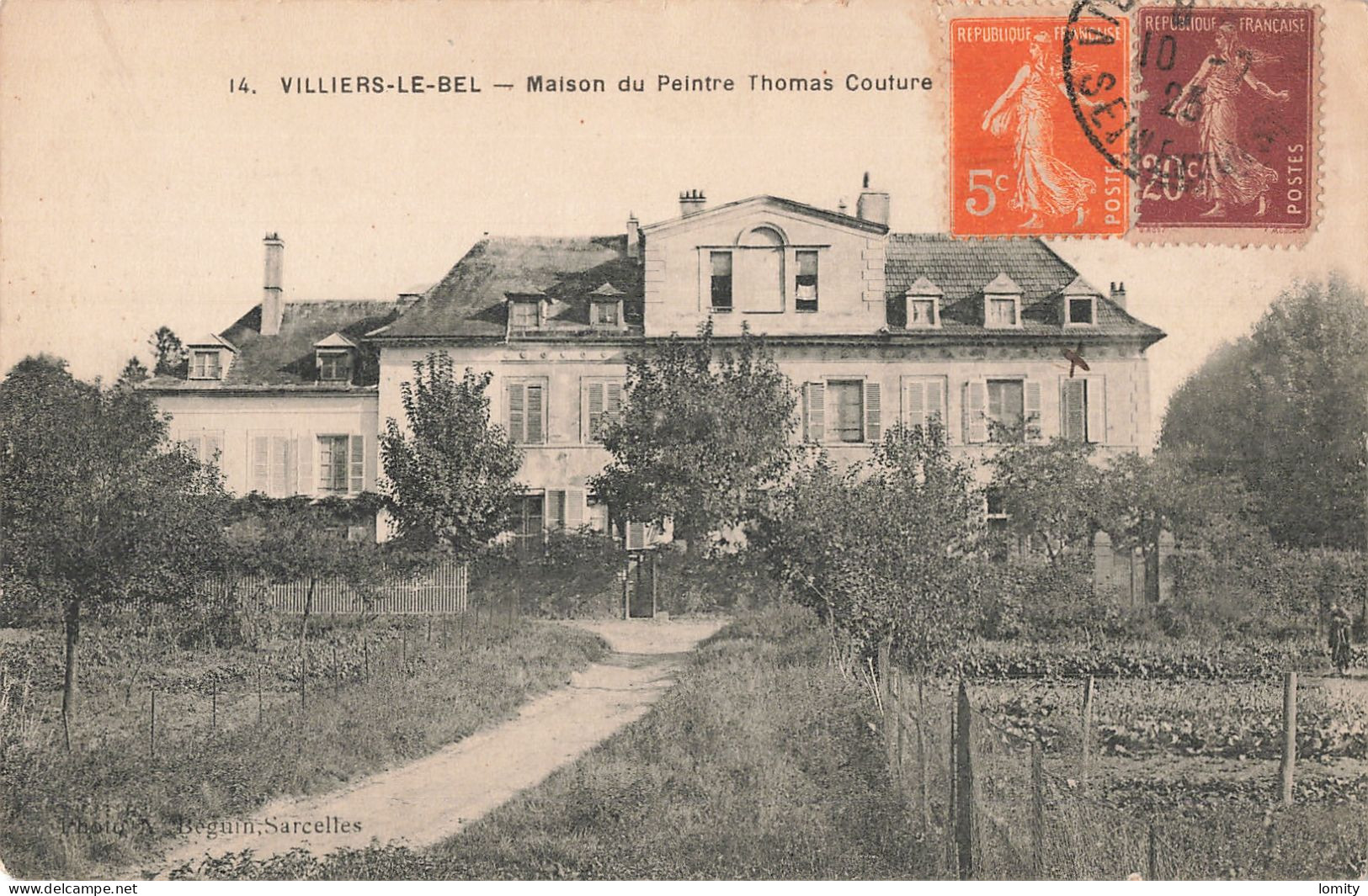 95 Villiers Le Bel Maison Du Peintre Thomas Couture CPA - Villiers Le Bel