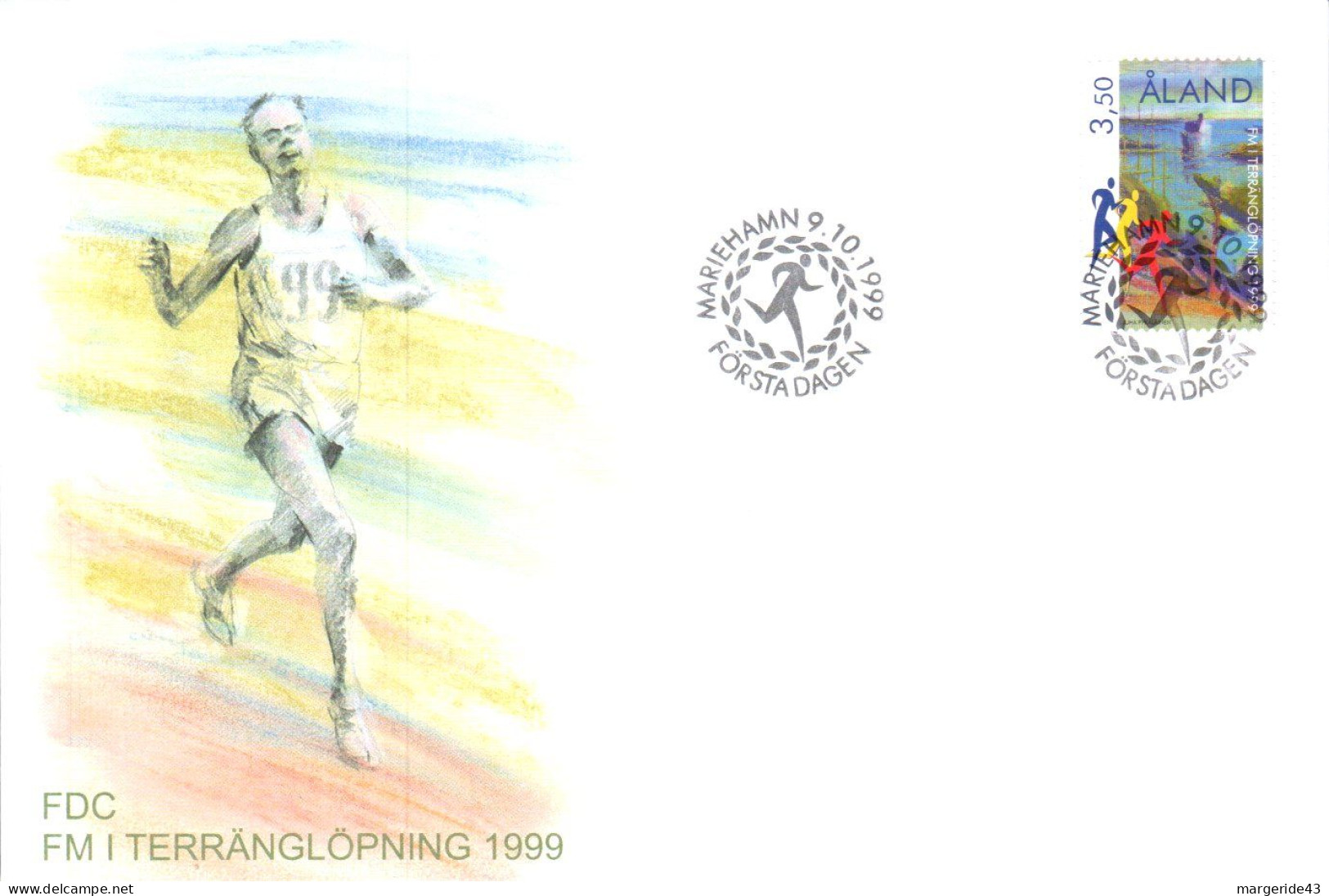ALAND FDC 1999 CHAMPIONNTS FINLANDAIS DE CROSS COUNTRY - Aland