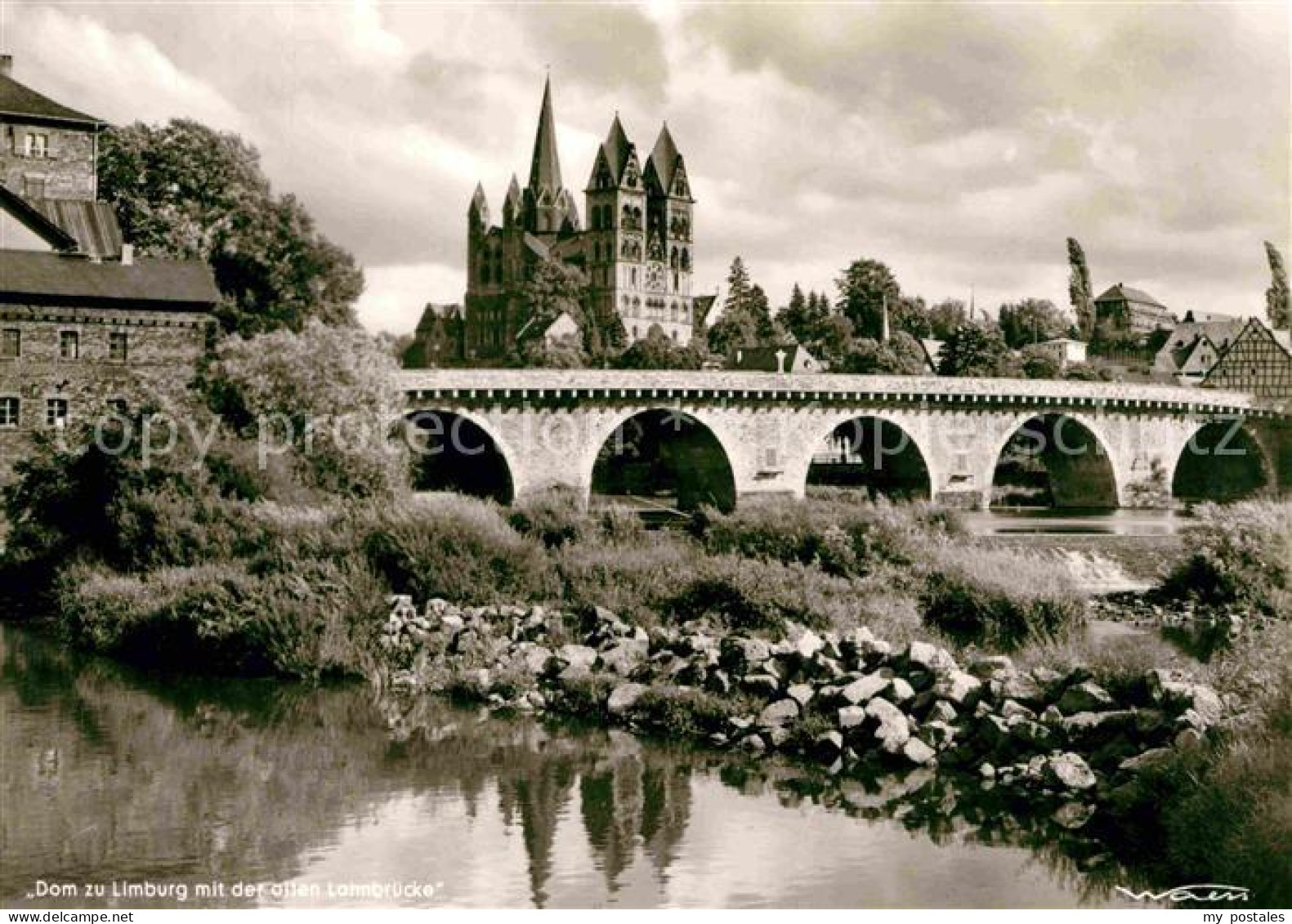 72787045 Limburg Lahn Dom Zu Limburg Mit Alter Lahnbruecke Limburg A.d. Lahn - Limburg