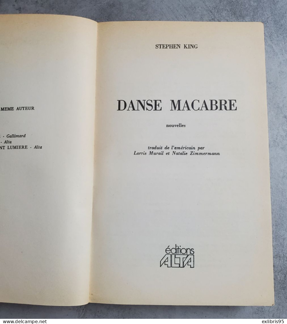 Rare Danse Macabre Stephen King éditions ALTA 1980